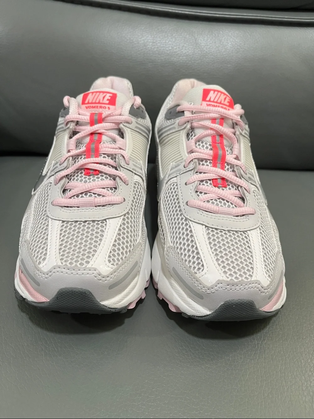 Nike Vomero’s Women's Athletic Trainers in White and Pink Accent